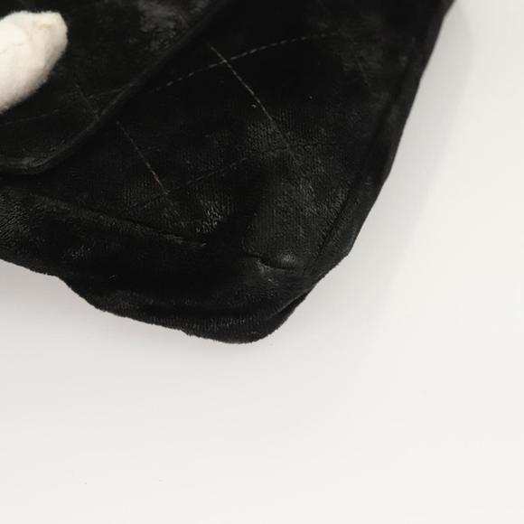 CHANEL Matelasse Waist Bag Velor Black Gold CC Auth bs27796 - Picture 10 of 16